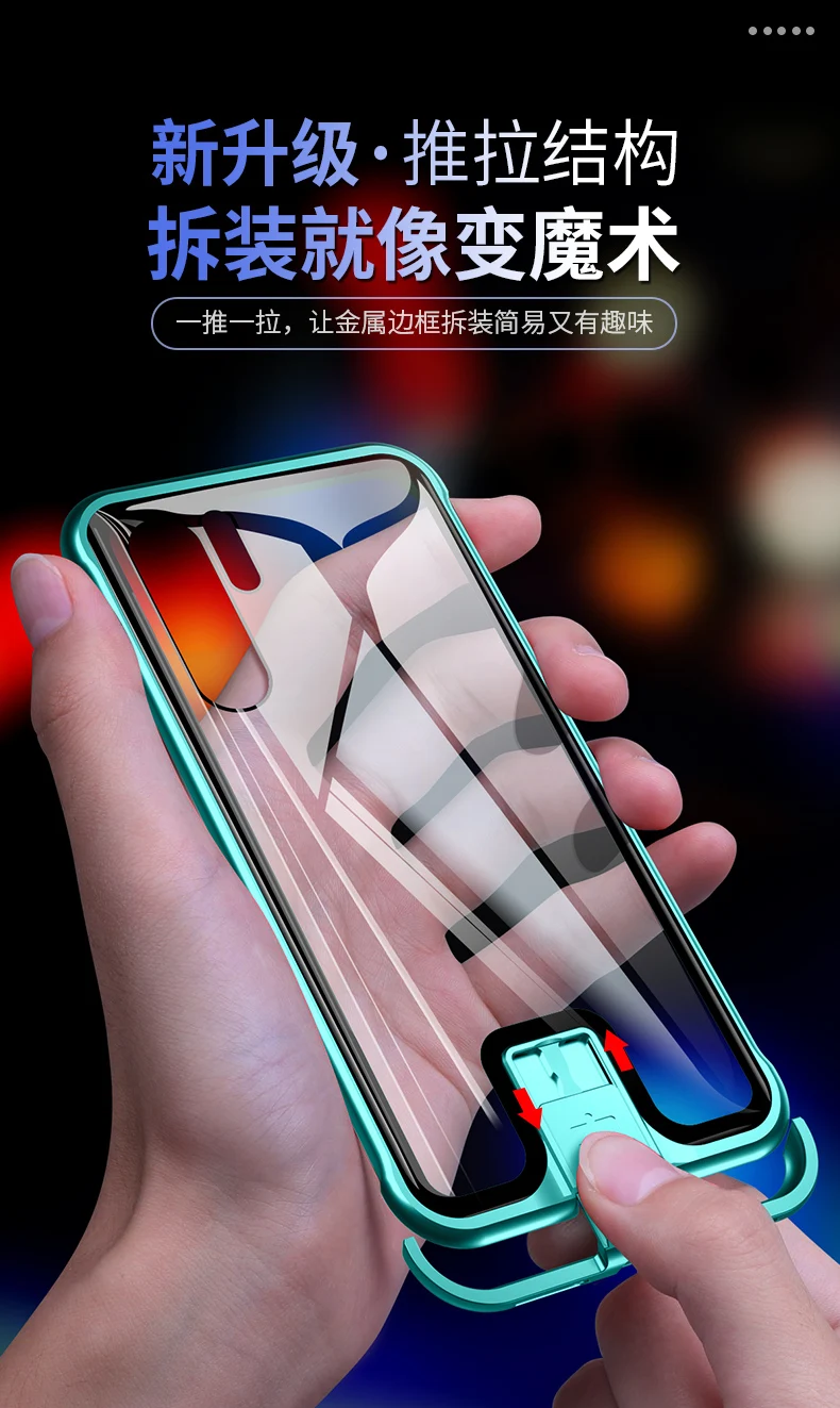 OMEVE металлический бампер чехол для huawei P30 Pro чехол противоударный чехол из закаленного стекла для huawei P30 бескаркасные прозрачные чехлы для телефона оболочка