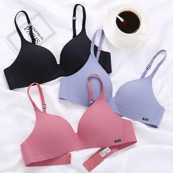 

Seamless Bra Female Bralette Sexy Breathable Female Bra 5 Solid Color Lingerie ultra-thin Wireless Bras For Woman Cup