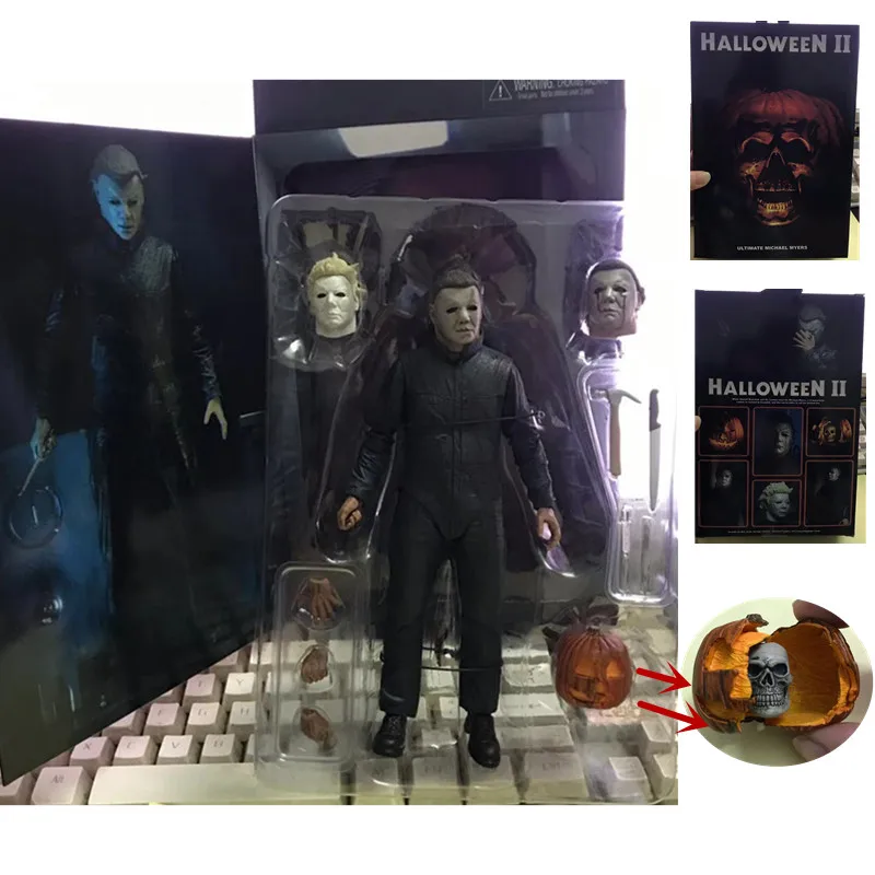 18 см 2019 Новинка Neca Хэллоуин II Ultimate Майкл Майерс Тыква фигурка игрушка кукла для