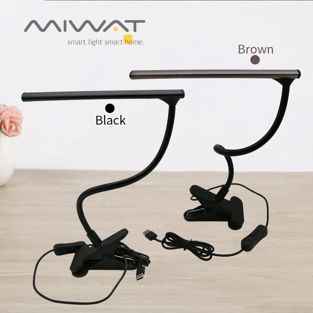 

USB LED Book Light Reading Lamp Clip-on LED Night Lamp For Reader Kindle Adjustable Flexible For Bedroom bedside Dormitories