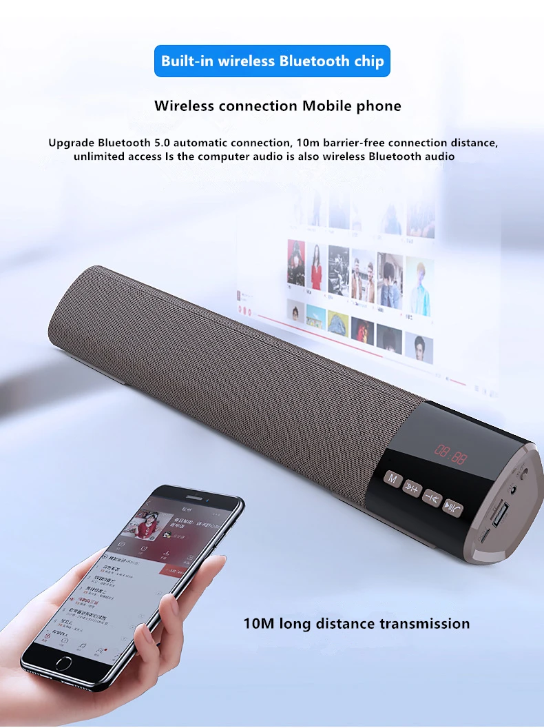 C06 Водонепроницаемый bluetooth Колонка HiFi стерео беспроводной bluetooth динамик с микрофоном 10 Вт TF FM USB беспроводной 3D стерео звук сабвуфер
