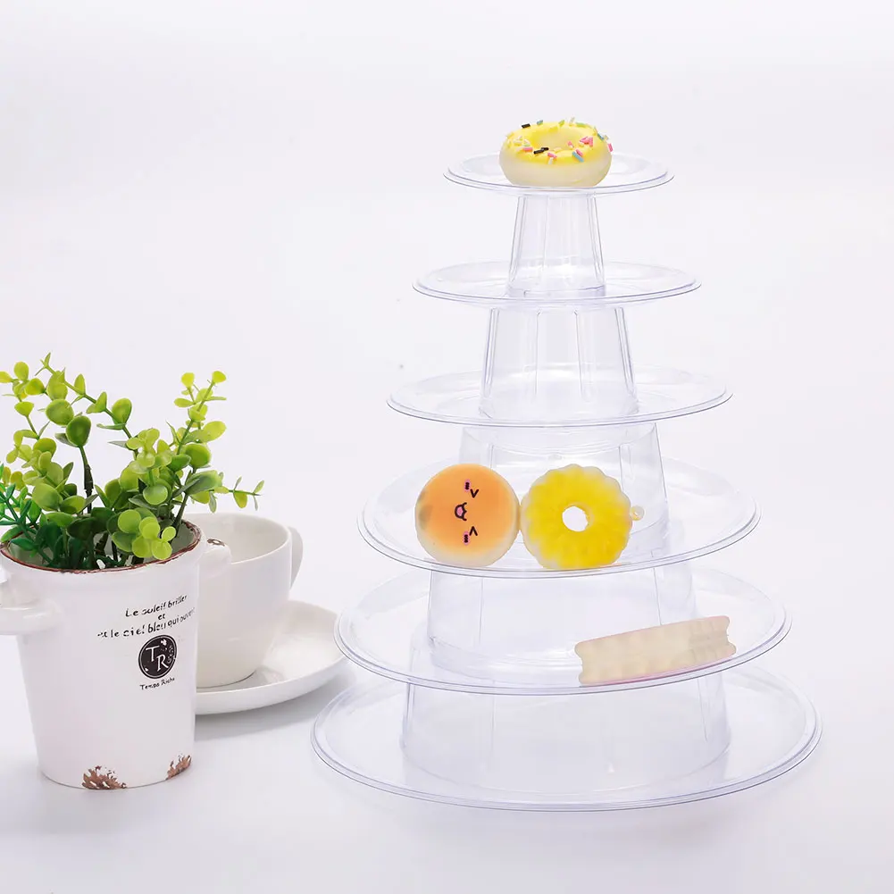 Macarons стойка для дома 6 ярусов стойка для торта на день рождения пластиковая экологическое оформление свадебный стол DIY Печенье Кондитерские изделия