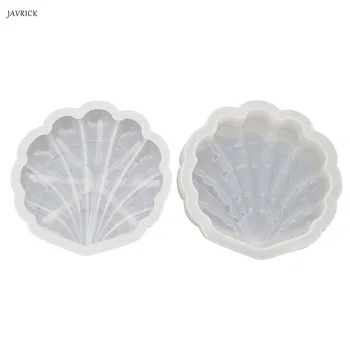 

DIY Crafts Making Crystal Epoxy Mold Shell Shape Table Top Storage Box Desktop Decoration Molud Set Resin Silicone Molds