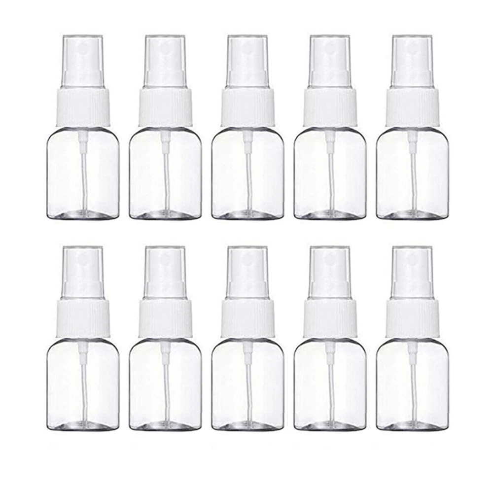 10pcs Transparent Empty Spray Bottles 5ml 10ml 20ml 100ml 150ml 250ml