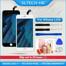 Grado AAA + + + para iPhone 6 6S 7 8 Plus LCD con 3D Force MONTAJE DE digitalizador con pantalla táctil para iPhone 5 y 5s X pantalla sin píxeles muertos(China)