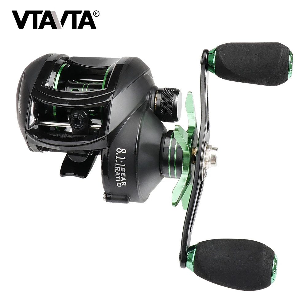 VTAVTA High Speed 8.11 Gear Ratio Baitcasting Reel 12+1 BB Ultra Lightweight Casting Reel Freshwater And Seawater Fishing Reels 01