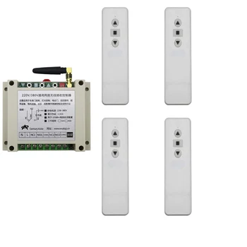 

1000M AC 220 V 250V 380V 2CH 2 CH 30A Wireless Remote Control switch For tubular motor garage door projection screen shutters