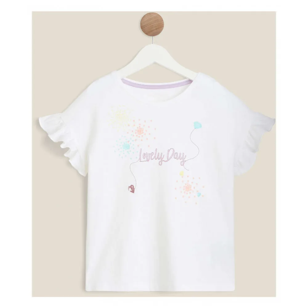 Футболка белая «Lovely day» In Extenso