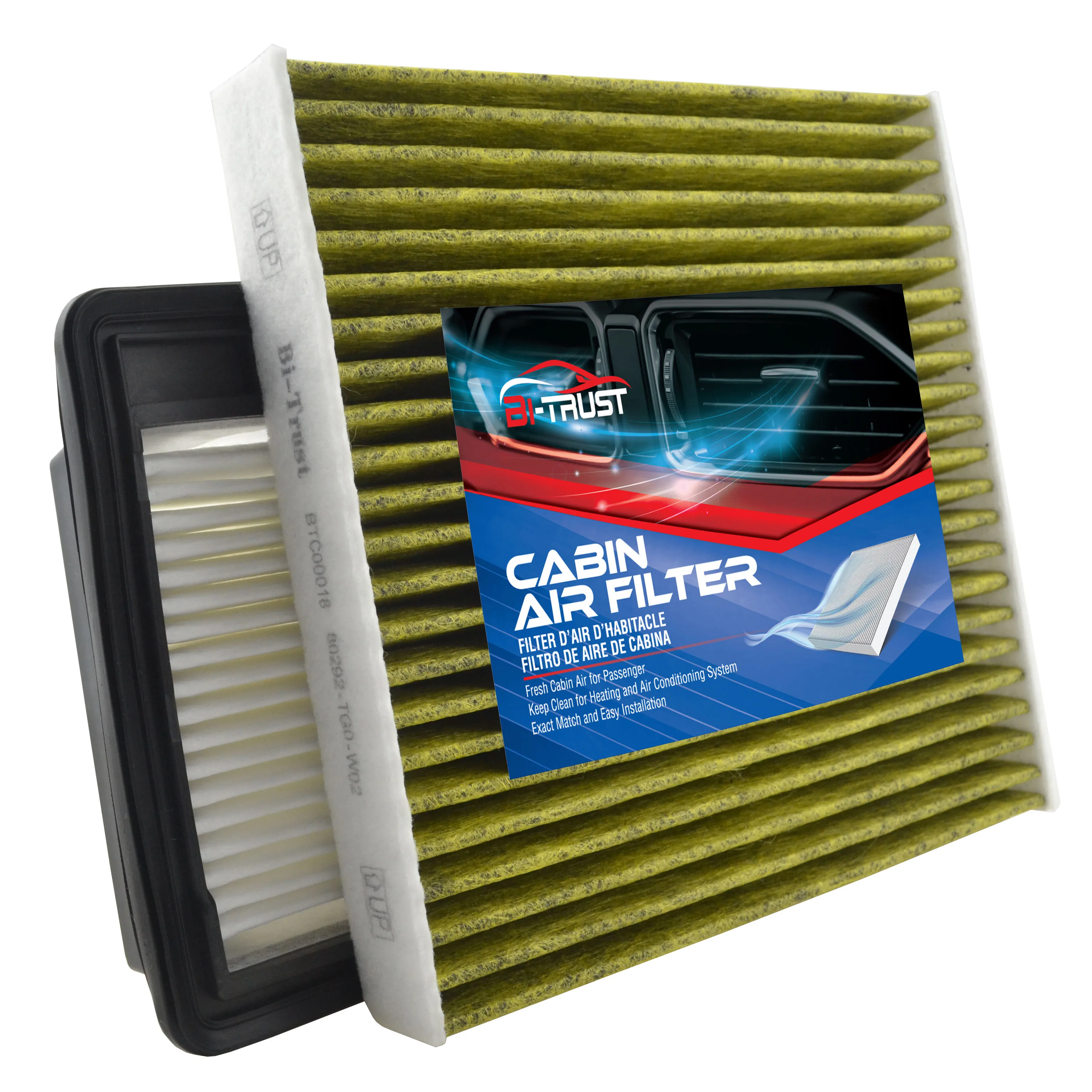 Bi-Trust Engine & Cabin Air Filter for Honda CR-Z 2011-2016 CF11182 80292-TBA-A11 CA1104