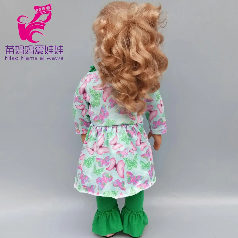 Платье-кукла для девочек подходит для 43 см, одежда для новорожденных, кукла 18 дюймов, американская кукла OG, платье, наряд Детский подарок для девочек