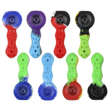 

Bee Silicone Tobacco Pipe Household Products Travel Tobacco Pipes Edible Silicone Environmentally Friendly Camouflage Pipe