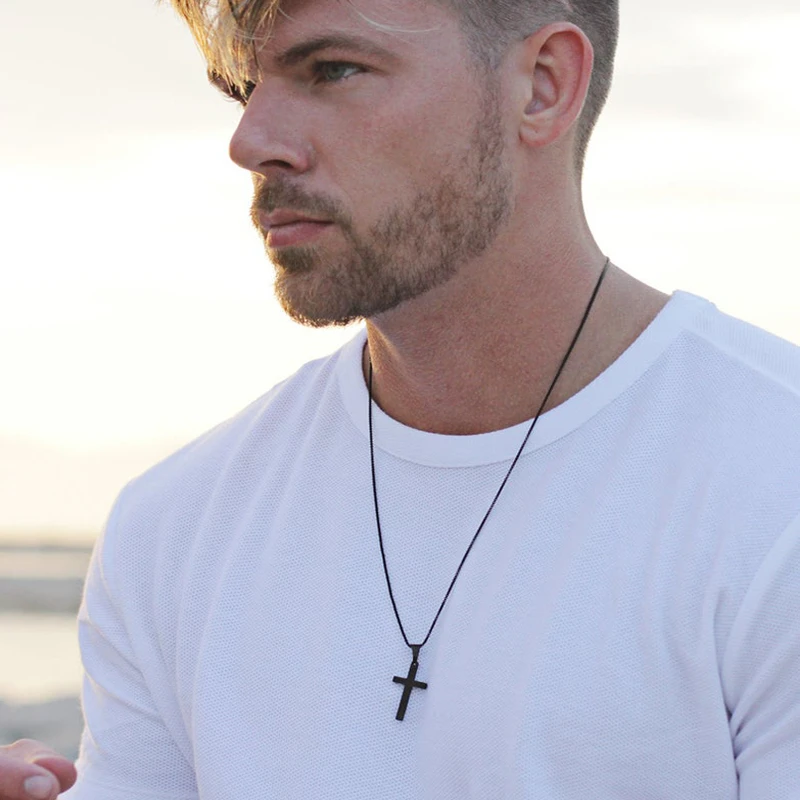 Stainless Steel Cross Necklace Pendant 