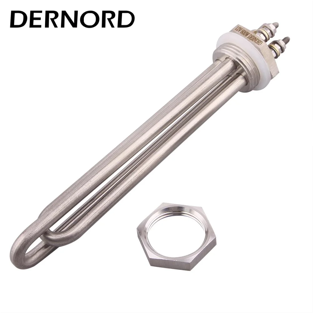 DERNORD Immersion DC Heater 1'' BSP DN25 Screw In Thread Solar Water  Heating Element 12V 600W 400w 300w u0026 Locknut u0026 Accessories - AliExpress