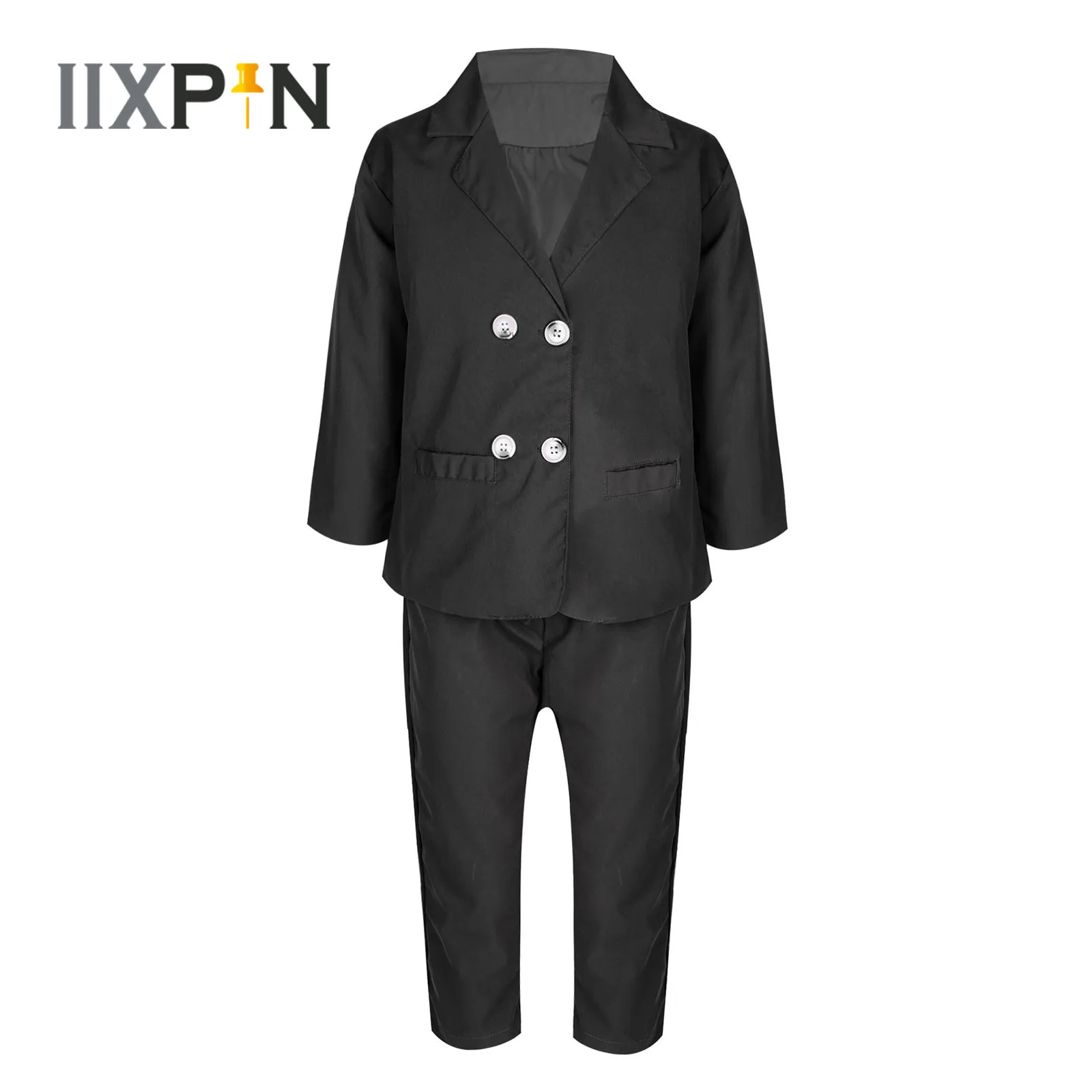 

Kids School Uniforms Fashion Girls Sets Long Sleeve Jacket + Pants 2Pcs Children's Set Daily Wear Schoolgir's Clothes Outfits