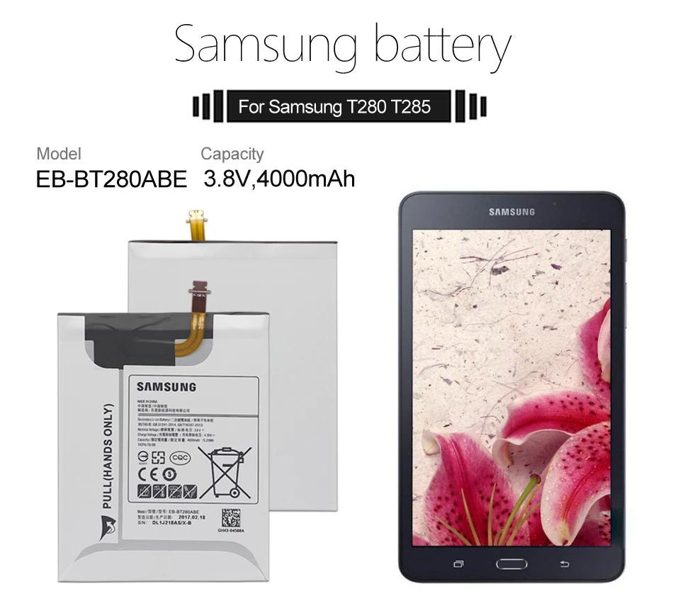 Samsung планшетный аккумулятор EB-BT280ABE для samsung Galaxy Tab A 7,0 SM-T280 T280 T285 4000 мАч Сменные Аккумуляторы+ Инструменты