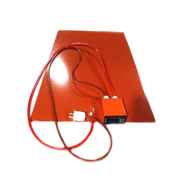 

400*700*1.5mm 220V 1100W Silicone Rubber Heater digital thermostat on wire 3000mm lead wire