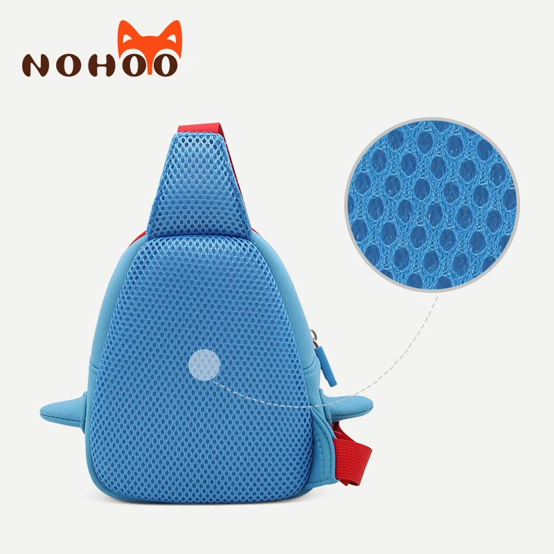 Школьные сумки, NOHOO, Детская сумка для мальчиков от 3 до 6 лет, 3D мультяшный Рюкзак-Акула, Водонепроницаемый Школьный рюкзак для детского сада, mochila escolar