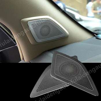 

For Toyota Land Cruiser PRADO FJ150 2010-2017 Front A-pillar Stereo Speaker Cover Trim Decorative stickers Car Styling 2pcs