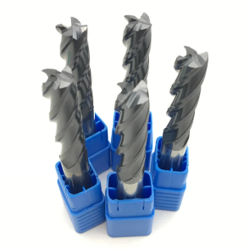 

Hot Sale 5PCS HRC45 4 Flute 8Mm Solid Carbide Endmill 60Mm Long Side Milling Slotting Profiling Face Mill