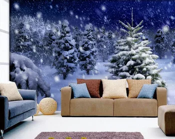

[Self-Adhesive] 3D Snow Scene 28330 Wall Paper mural Wall Print Decal Wall Murals