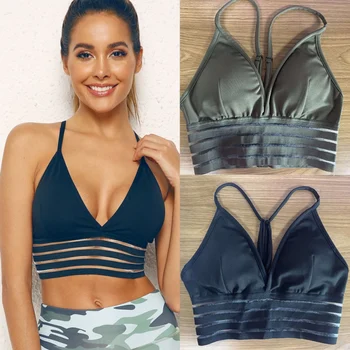 

Seamless Sport Bra Women Fitness Top Bra For Cup A-D Black White Running fitness Gym Crop Top femal Push Up Sport Bra Bralette