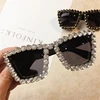 Oversized Rhinestone Frame Square Sunglasses Ladies Diamond Glasses Brand Designer Fashion Sun Glasses UV400 Shades for Women ► Photo 2/5