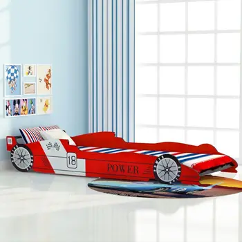 

vidaXL Children's Race Car Bed 90x200 cm Red