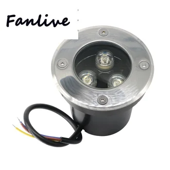 

10pcs 10 Pcs 3*3W 9W LED Underground Lamps Buried Lighting Underground Light Outdoor Recessed 12V/85-265V Waterproof IP67