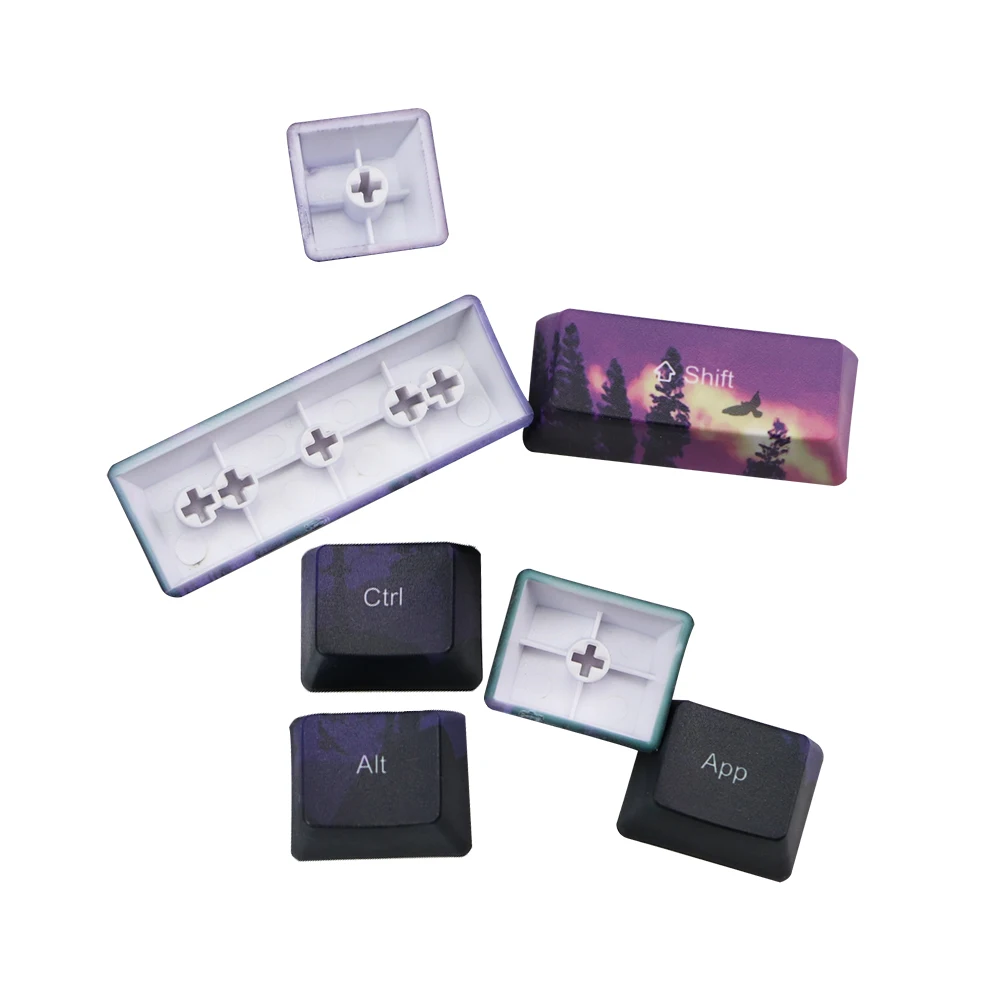 Mechanische Toetsenbord keycap Voor GH60 RK61/ALT61/Annie /poker GK61 GK64 dz60 сублимация pbt Keycap OEM набор|Клавиатуры|