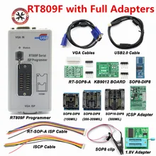 Programmateur ISP RT809F/RT809 lcd usb outils de réparation série IC 24-25-93 avec adaptateurs complets, 2021
