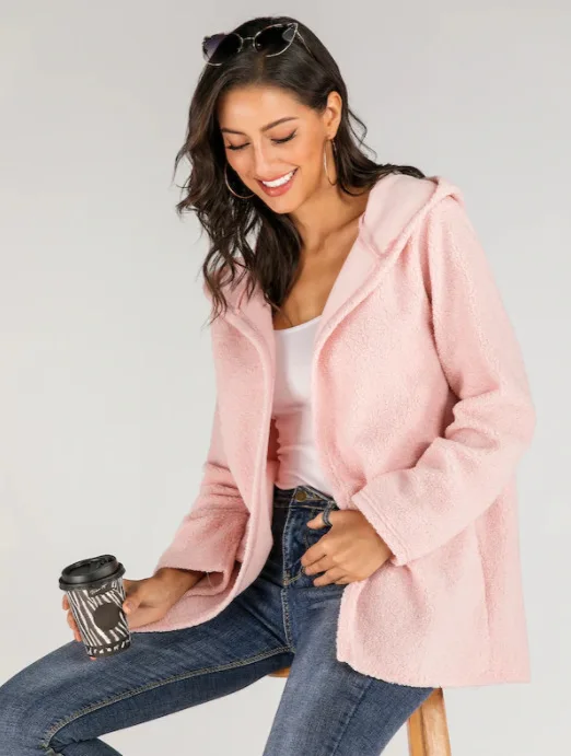 AliExpress Wish2019 Европа и Америка осень и зима стиль модная куртка-кардиган с капюшоном женское платье