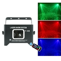 Dmx/controle remoto estrelado céu estrela rgb luz laser estágio gypsophila projetor de iluminação a laser para festa natal disco dj efeito