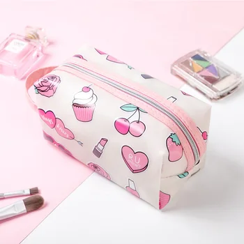 

Lady Make Up Bag Women Cosmetic Bag High Quality Cheap Fashion Jelly bag Beauty Bag Make Up Brushes Bag Girl Travel Dropshipping