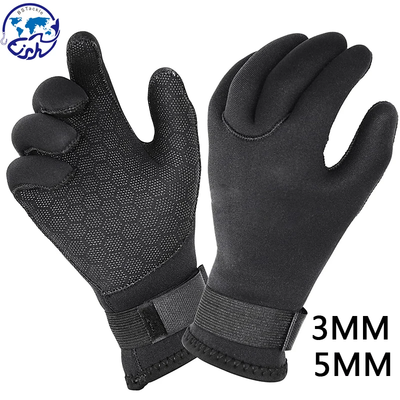 3MM Warm Waterproof Diving Gloves Scuba Anti Slip Palm Unisex 