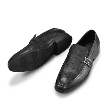 

duanshe true ostrich leather men shoes men ostrich leather loafers leisure business men leather shoes comfortable shoes