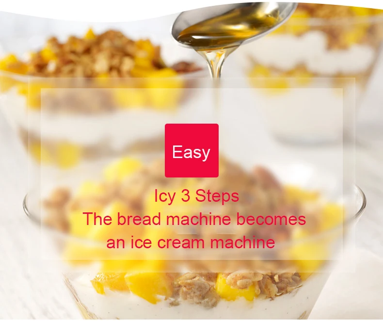 Ice Cream Maker-Frozen Fruit Ice-Creamy Smoothies and Brad Maker