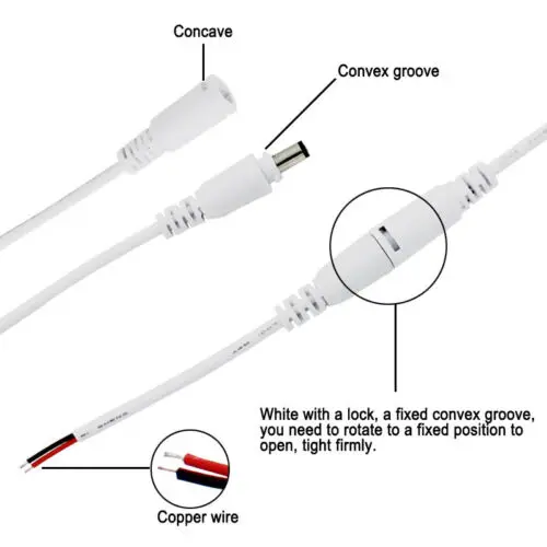 JST SM 2Pin 3Pin 4Pin DC быстрый разъем провода питания проводка Мужской