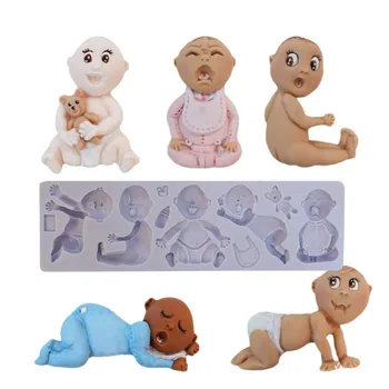 

Yueyue Sugarcraft Baby Silicone mold fondant mold cake decorating tools chocolate gumpaste mold