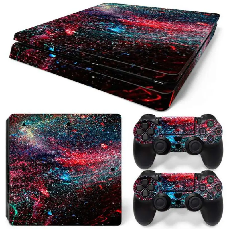 1 Новое поступление для PS4 тонкий стикер кожи для playstation 4 консоль и контроллеры для PS4 тонкий Геймпад контроллер наклейка - Цвет: 1