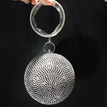 

XIYUAN Women Crystal Clutch Purses Wedding Clutch Bags For Women Pearl Beaded Handbag with Pearl Handle Small Shoulder Bag girl