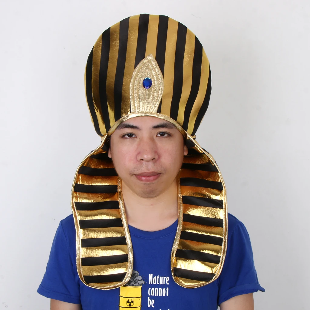 Funny Men Women Cosplay Egypt Egyptian Pharaoh King Hat Party Photo Props