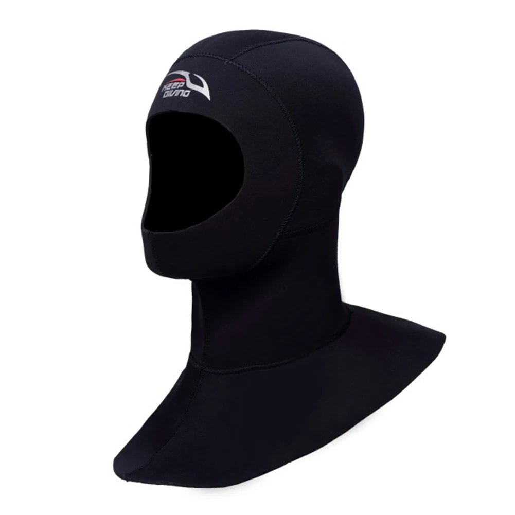 3mm Neoprene Scuba Diving Hood With Shoulder Snorkeling Equipment Hat Cap Winter Swim Warm