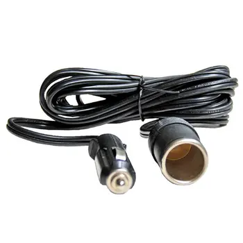 

12V 24V 10A Car Accessory Cigarette Lighter Socket Extension Cord Cable 3M 12 AWG Heavy Duty Electric Wires