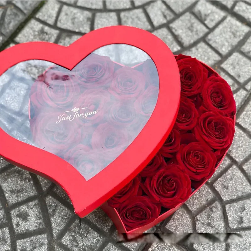 2019New с аппликацией в форме сердца и цветами подарочная коробка для свадебного подарка в форме сердца, Подарочный Подарочная коробка праздника вечерние Подарочная коробка, сделай сам, свадебное украшение