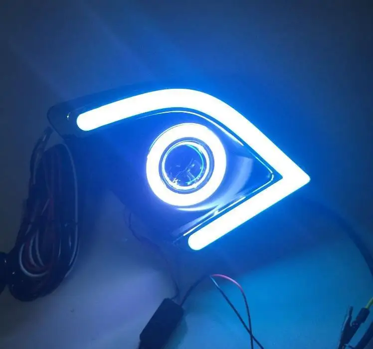 Лампа для дневных ходовых автомобилей Аксессуары Neblineros Para Led авто освещение передние противотуманные фары 14 15 16 для Toyota Lewin