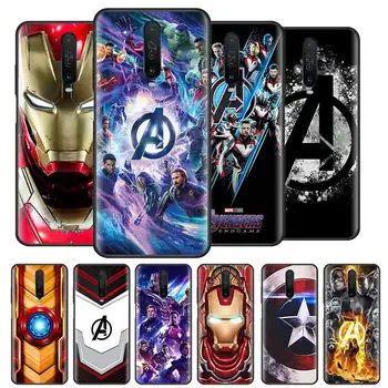 Перейти на Алиэкспресс и купить Marvel Супергерои из дюймМстителейдюйм чехол для Xiaomi Redmi Note 8 8T 7 9 Pro Max 9S K20 K30 Zoom 8A 7A 7S черный силиконовый чехол