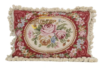 

needlepoint pillows Application Square Sofa Chair Decor Needlepoint Fabric Cover Cushion Aubussion Square Cushion Cover