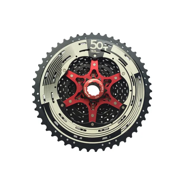 Sunracing 11 speed CSMX80 12 speed CSMZ90 велосипедная кассета 11-50T подходит для Shimano SRAM маховик 11-50, удлиненный задний крюк 4,9 - Цвет: 11 Speed Black