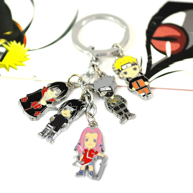 Аниме Naruto kakashi Gaara брелок очаровательный сотовый телефон ремешок аксессуары из металлического сплава, логотипы марок машин, брелок для ключей, автомобильные аксессуары, брелок для автомобиля держатель