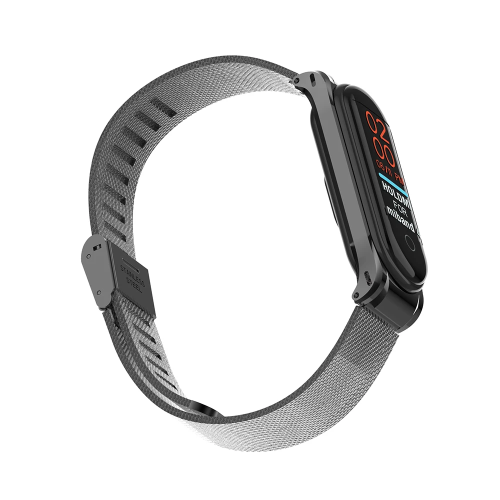 Mi Band 4 3 металлический ремешок с магнитной пряжкой браслет на запястье ремешок из нержавеющей стали NFC Браслет для Xiao mi Band 3 4 Замена